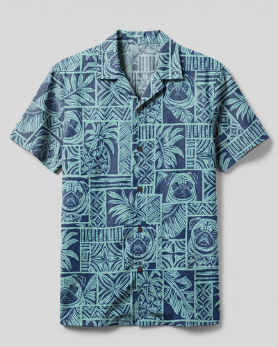 PUG ISLAND PATCHWORK DOG CAMP SHIRT - TYPQ1708264