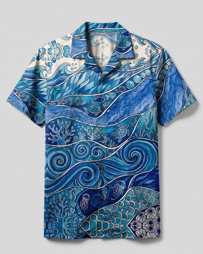 OCEAN WHISPERS CAMP SHIRT - TYPQ0508263
