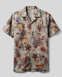OCEAN MELODY CAMP SHIRT  - TLNO2603253