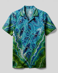 LAKESIDE KAYAK WATERFLOWL CAMP SHIRT - KMTM1607262