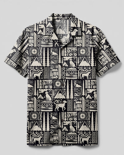 MONOCHROME CAMPING DOG LIFE CAMP SHIRT - TYPQ2208269
