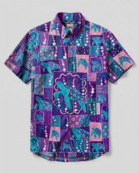 TURTLE ISLAND BLOOM BUTTON-DOWN COLLAR SHIRT - TYPQ1108262