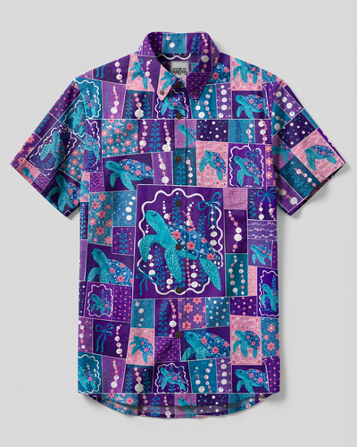 TURTLE ISLAND BLOOM BUTTON-DOWN COLLAR SHIRT - TYPQ1108262