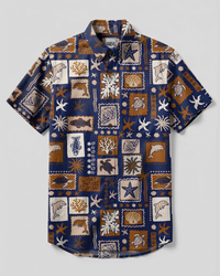 OCEAN WILDLIFE BUTTON-DOWN COLLAR SHIRT - TYPQ2907263