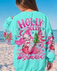 HOLLY JOLLY MERMAID CHRISTMAS ALL OVER PRINT - TLNO1209232