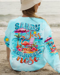 SANDY TOES SUNKISSED NOSE FLAMINGO ALL OVER PRINT - TLNO2609233