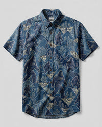 BIGFOOT BLUE MOUNTAIN BUTTON-DOWN COLLAR SHIRT - KMTM1606264