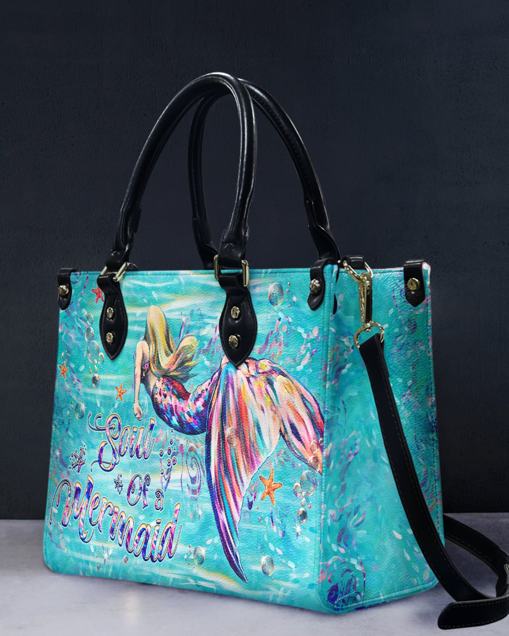 SOUL OF A MERMAID LEATHER HANDBAG - YHHG1709244