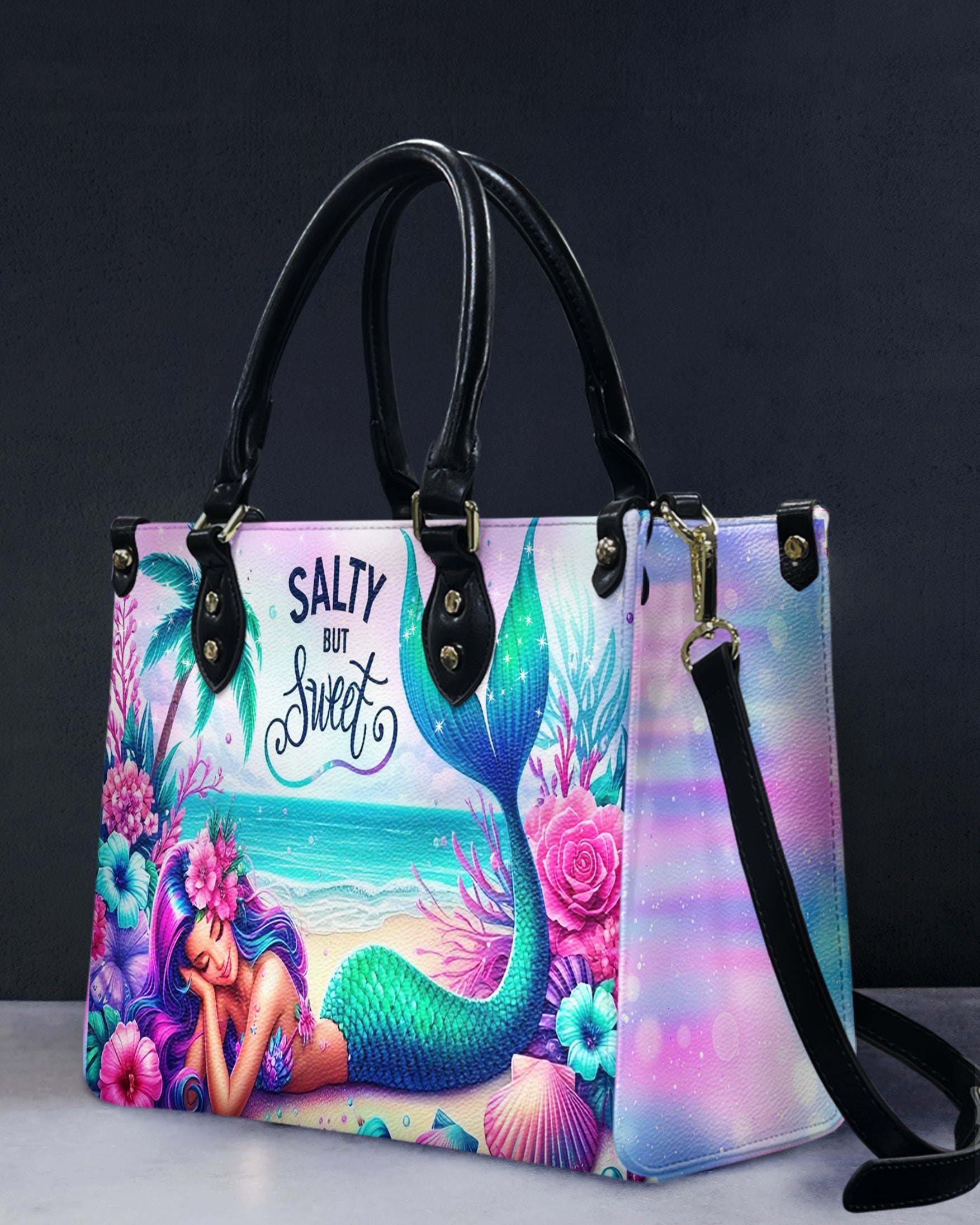 SALTY BUT SWEET MERMAID LEATHER HANDBAG - YHHG2512244