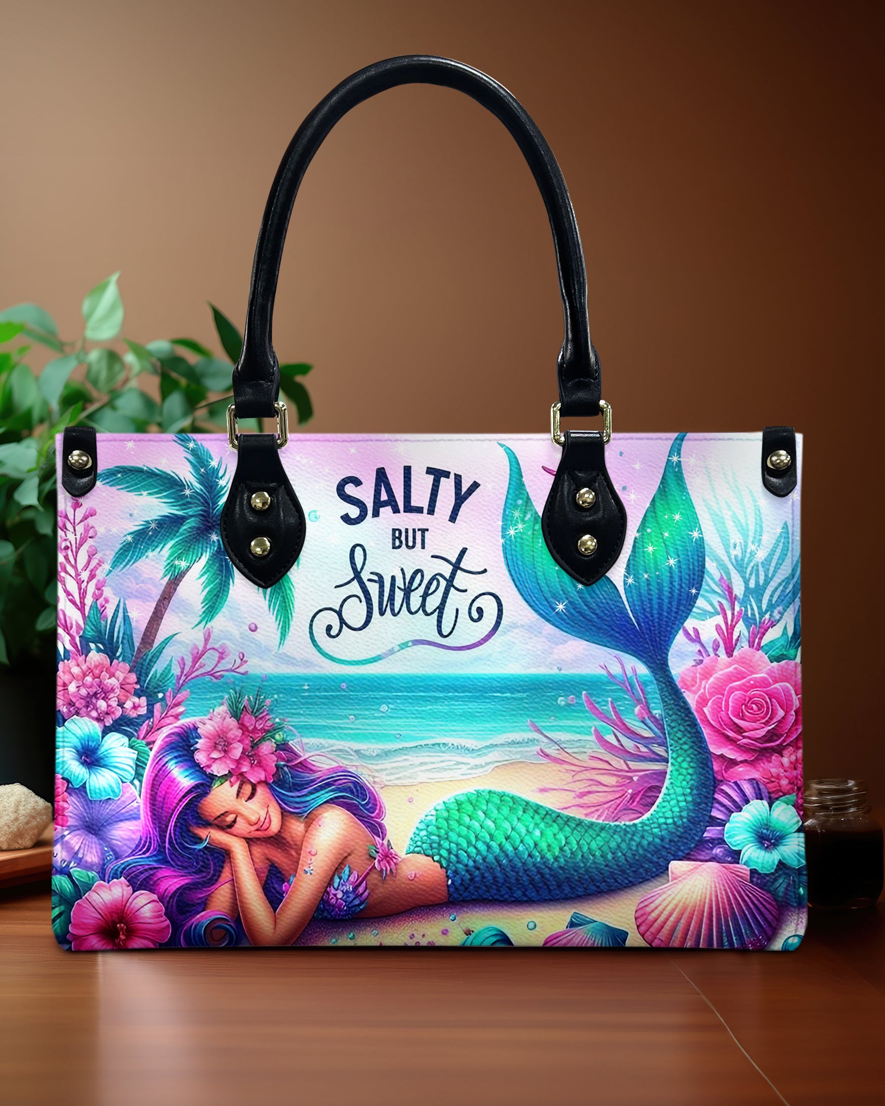 SALTY BUT SWEET MERMAID LEATHER HANDBAG - YHHG2512244