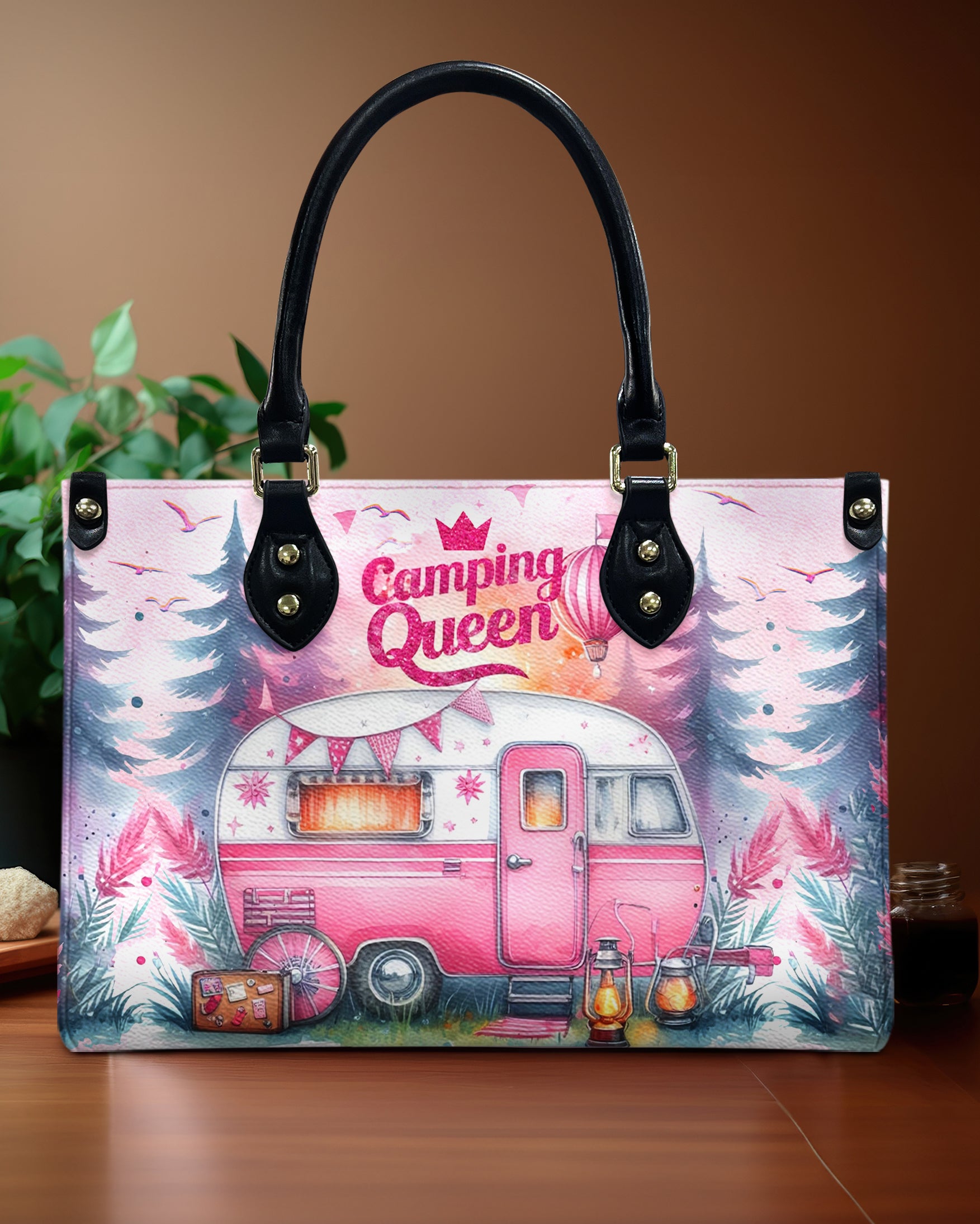 CAMPING QUEEN LEATHER HANDBAG - YHHG1707244