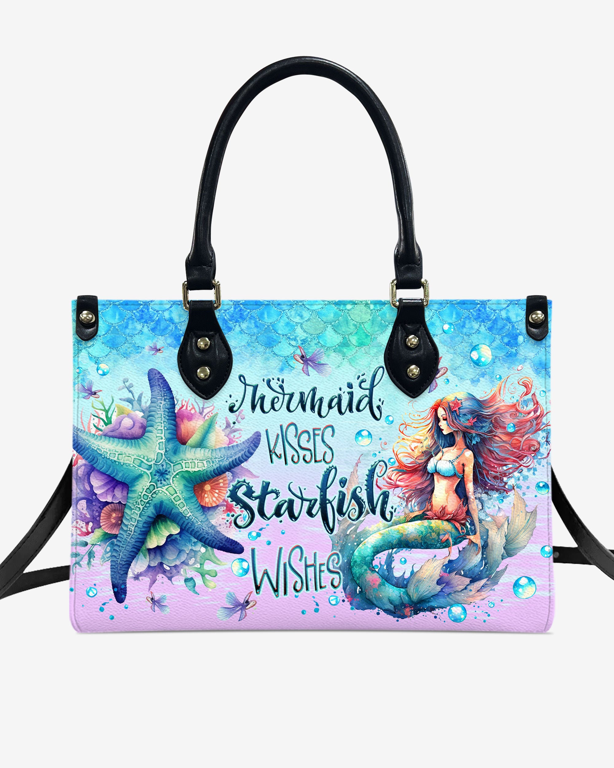 MERMAID KISSES STARFISH WISHES LEATHER HANDBAG - TLTW0306243