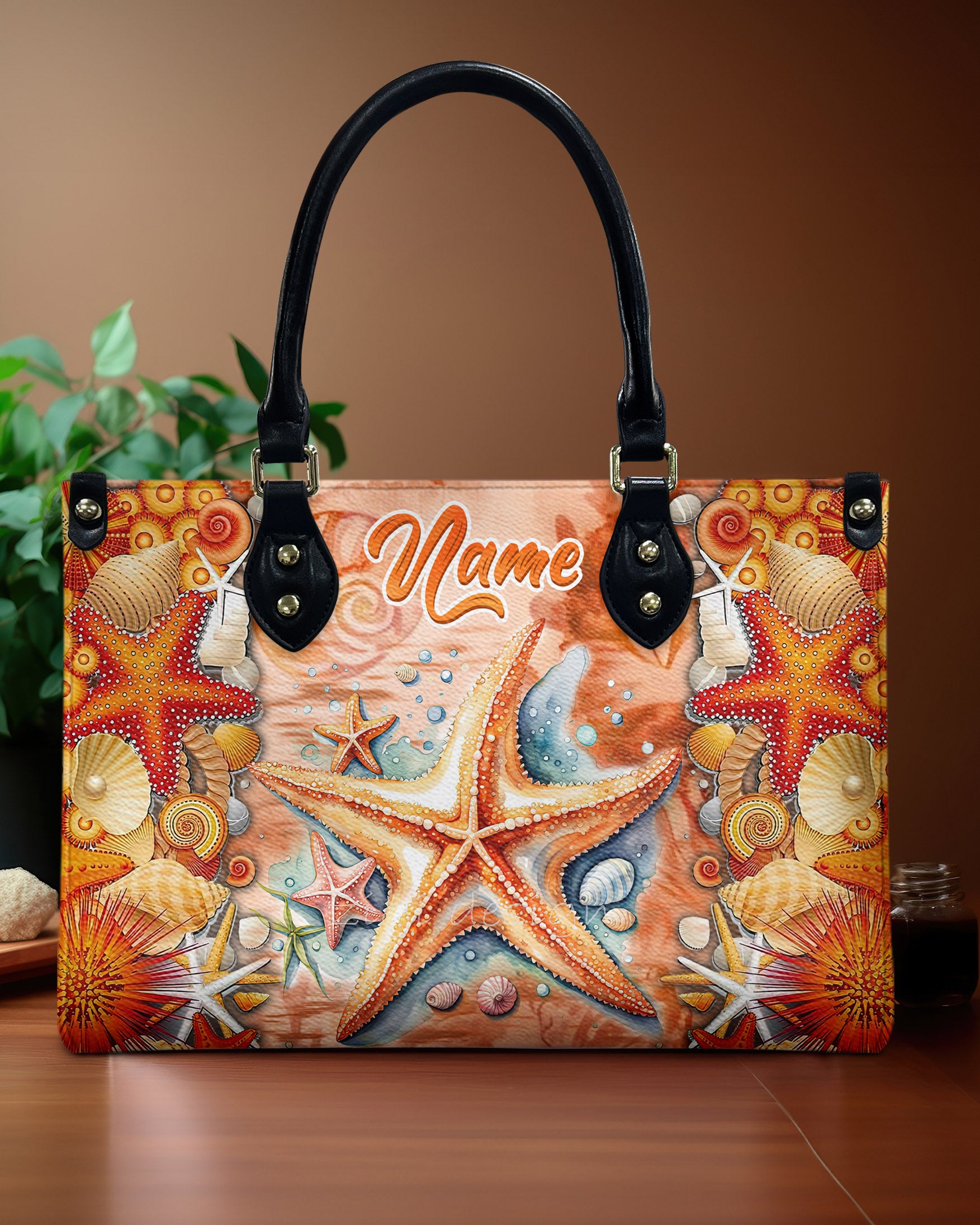 STARFISH LEATHER HANDBAG - TLNZ3003241