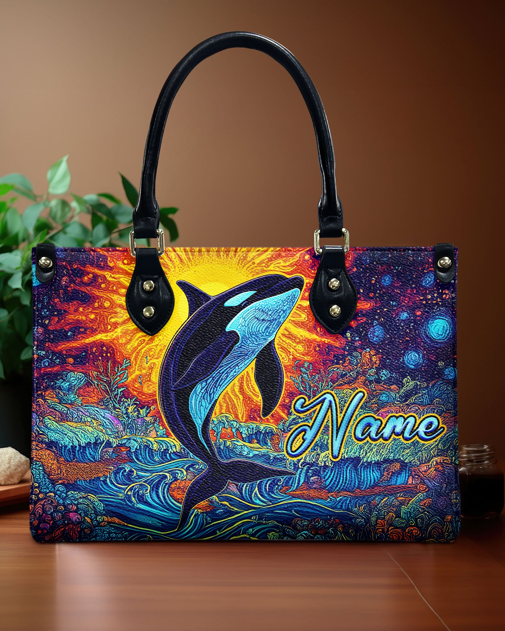 ORCA ART LEATHER HANDBAG - TLNZ2812244