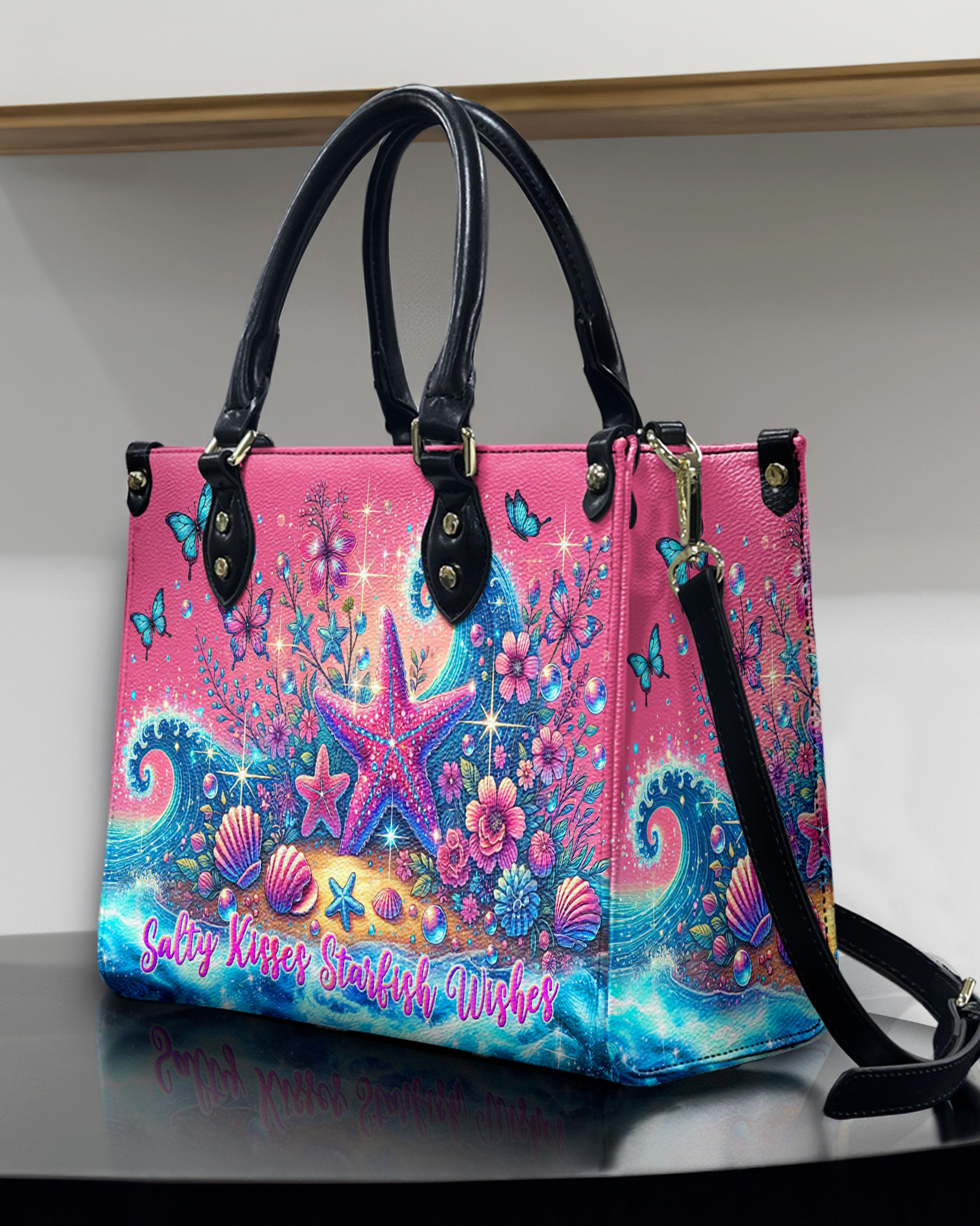 SALTY KISSES STARFISH WISHES LEATHER HANDBAG - TLTW0407243