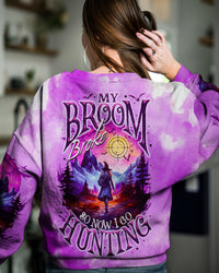 MY BROOM BROKE SO NOW HALLOWEEN HUNTING ALL OVER PRINT - TY1808232