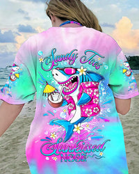 SANDY TOES SUNKISSED NOSE SHARK ALL OVER PRINT - YHDU0707232