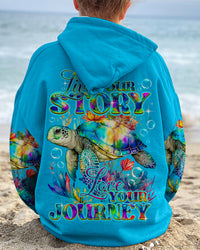 LOVE YOUR JOURNEY TURTLE ALL OVER PRINT - TY0301241