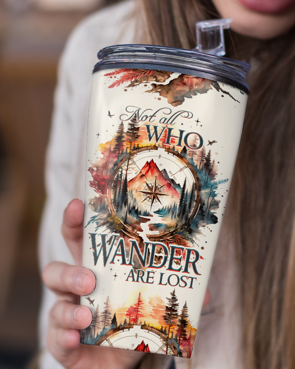 NOT ALL WHO WANDER ARE LOST TUMBLER - TY1605234