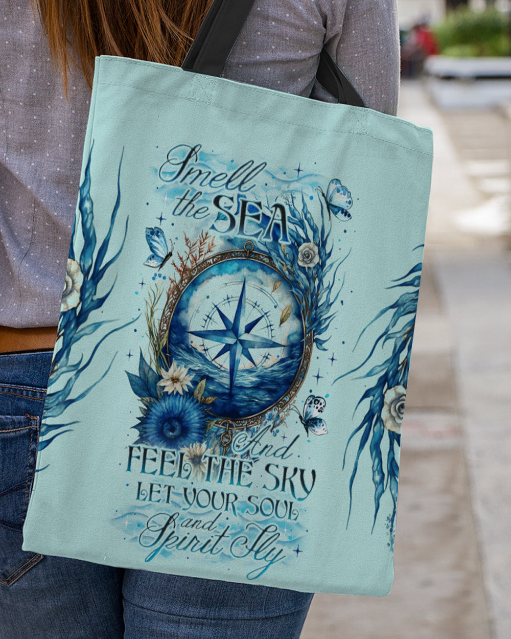 SMELL THE SEA AND FEEL THE SKY TOTE BAG - TY2305235