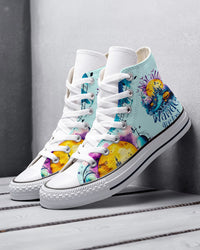 NOT ALL WHO WANDER ARE LOST HALLOWEEN HIGH TOP CANVAS SHOES - TY1008236