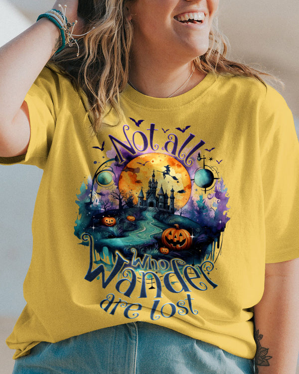 NOT ALL WHO WANDER ARE LOST HALLOWEEN COTTON SHIRT - TY1008234