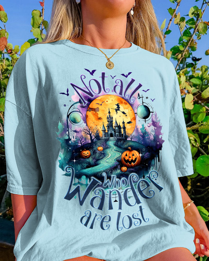 NOT ALL WHO WANDER ARE LOST HALLOWEEN COTTON SHIRT - TY1008234