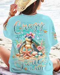 CRAZY TURTLE LADY ALL OVER PRINT - YHKD2305241