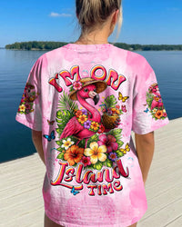 I'M ON ISLAND TIME FLAMINGO ALL OVER PRINT - TLTW2403263