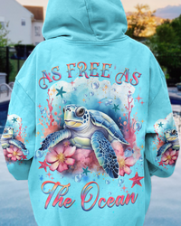 AS FREE AS THE OCEAN TURTLE ALL OVER PRINT - YHLH20192303