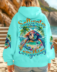 SALTWATER HEALS EVERYTHING TURTLE ALL OVER PRINT - TYQY1302251