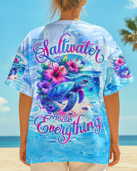 SALTWATER HEALS EVERYTHING TURTLE ALL OVER PRINT - TYQY0104252