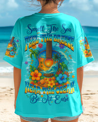 SMELL THE SEA FEEL THE BREEZE GUITAR ALL OVER PRINT - TYQY0904252