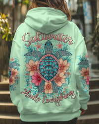 SALTWATER HEALS EVERYTHING TURTLE ALL OVER PRINT - TY1701251