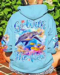 GO WITH THE FLOW TURTLE ALL OVER PRINT - TYQY0602243