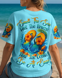 SMELL THE SEA FEEL THE BREEZE FLIP FLOPS ALL OVER PRINT - TYQY2904252