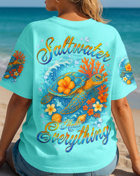 SALTWATER HEALS EVERYTHING TURTLE ALL OVER PRINT - TYQY2504251