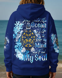 AND INTO THE OCEAN I GO TURTLE ALL OVER PRINT - TYQY0409253