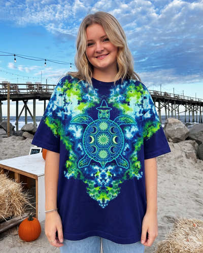 WITCHY CELESTIAL OCEAN TURTLE SHIRT - RITD1709262
