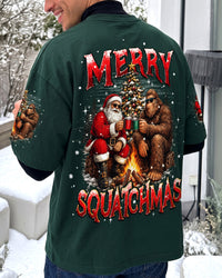 MERRY SQUATCHMAS BIGFOOT AND SANTA CHRISTMAS ALL OVER PRINT - TYPQ0610263