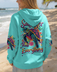 SALTWATER HEALS EVERYTHING TURTLE ALL OVER PRINT - TYTD0202261