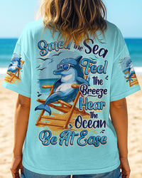 SMELL THE SEA FEEL THE BREEZE DOLPHIN ALL OVER PRINT - TYQY0807252