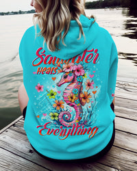 SALTWATER HEALS EVERYTHING SEAHORSE ALL OVER PRINT - TYTD0509254