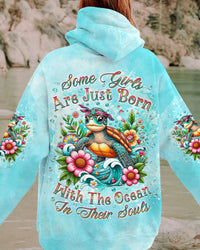 SOME GIRLS ARE JUST BORN TURLTE ALL OVER PRINT - YHKD1812231