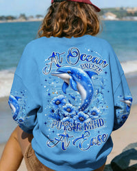 AN OCEAN BREEZE PUTS A MIND AT EASE DOLPHIN ALL OVER PRINT - TYQY2701263