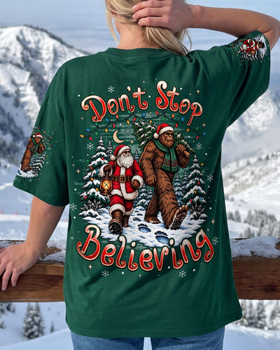 DON'T STOP BELIEVING BIGFOOT CHRISTMAS ALL OVER PRINT - TYPQ2809263