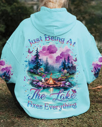 JUST BEING AT THE LAKE FIXES EVERYTHING ALL OVER PRINT - YHLT0901242