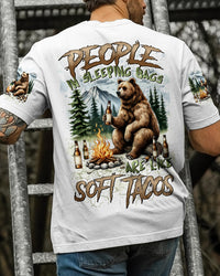 PEOPLE IN SLEEPING BAGS ARE LIKE SOFT TACOS ALL OVER PRINT - TYTD2608244