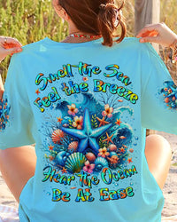 SMELL THE SEA FEEL THE BREEZE STARFISH ALL OVER PRINT - TYHI1007242