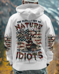 THE CLOSER I GET TO NATURE DEER CAMO ALL OVER PRINT - TYTD0911242